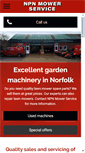 Mobile Screenshot of npnmowerservice.co.uk